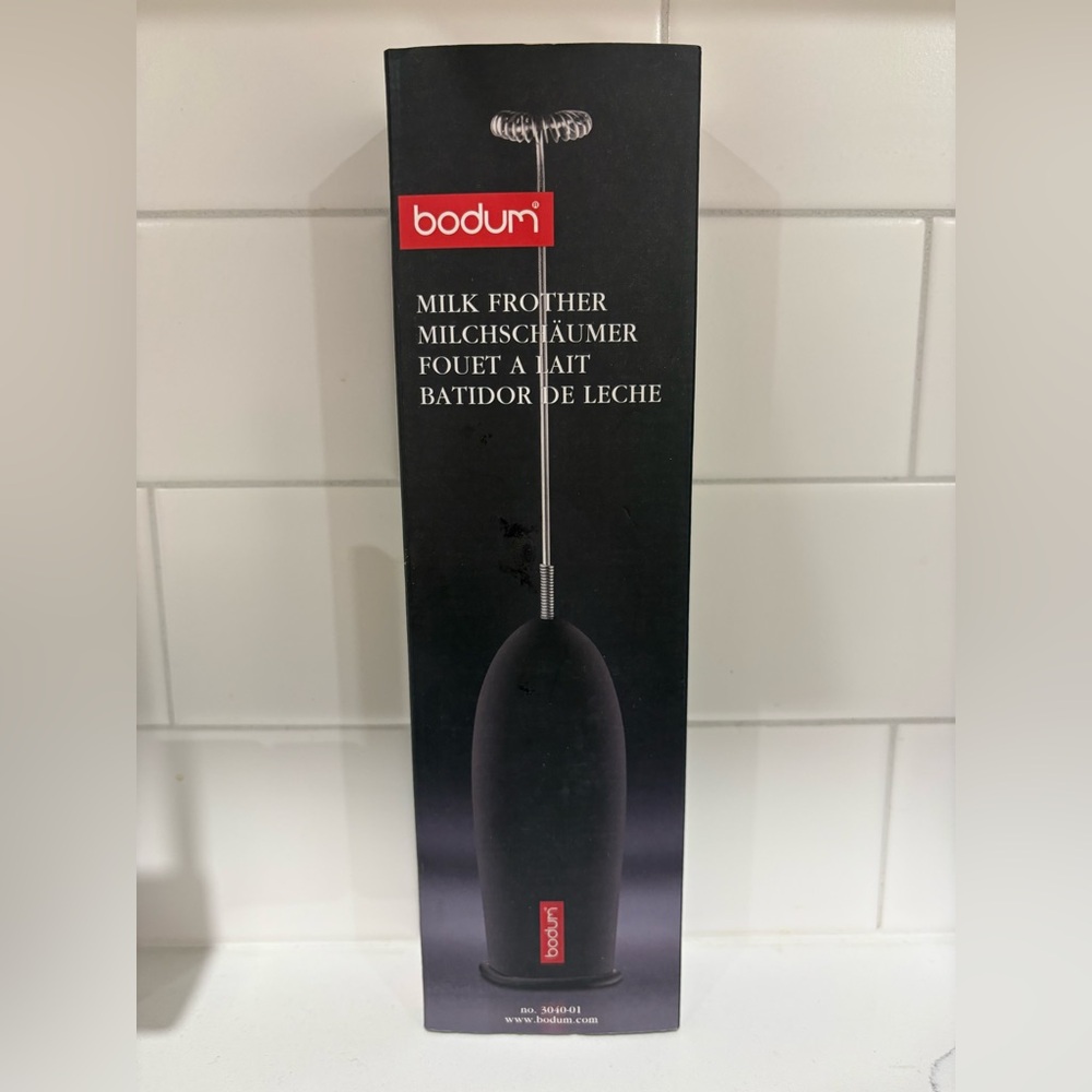NEVER Used Bodum Black Handheld Milk Frother